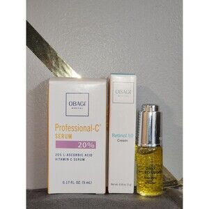 Obagi Vitamin C, Hydro Drops And Retinol 3 Pc 5ml/g Bundle Authentic